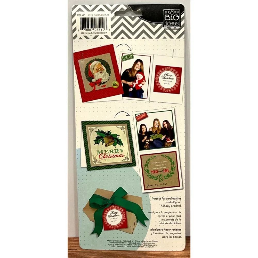 CEL-03 Cards in an Instant Magic Holiday Greeting Card Making Kit 24 Pieces